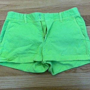 Gap 3 inch shorts lime green